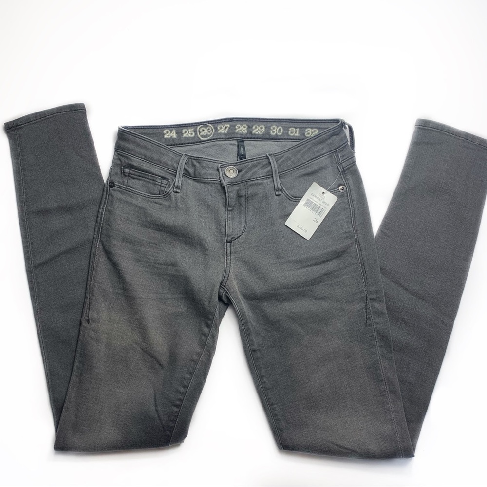 NEW - EARNEST SEWN Harlan Skinny Jeans | Gray